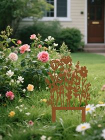 1PC Rustic Metal Wild Garden Stakes-Vintage Outdoor Decor For Lawns Flower Pots (Option: Look at the picture) 1PC Rustic Metal Wild Garden Stakes-Vintage Outdoor Decor For Lawns Flower Pots (Option: Look at the picture)